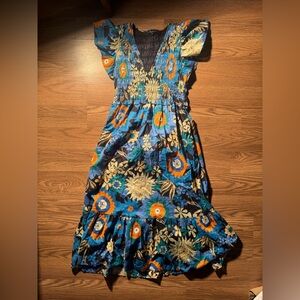 Rails Clementine dress in the Azul Wildflower floral print.